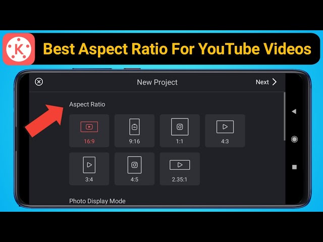 Aspect ratio - Kinemaster Mod APK
