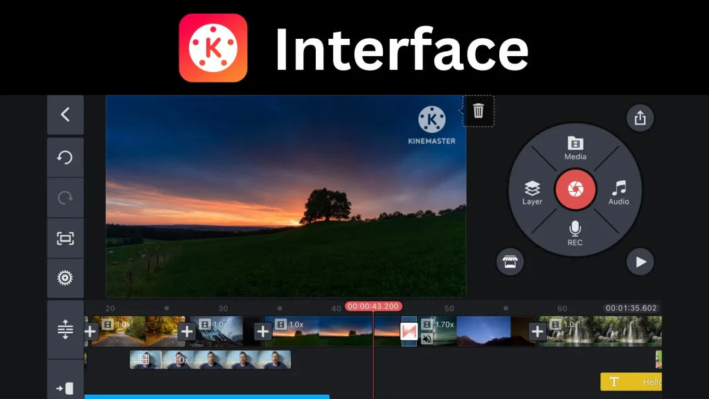 kinemaster Mod APK interface