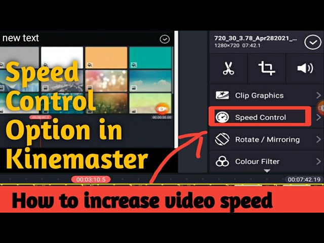 speed control - KineMaster Mod APK
